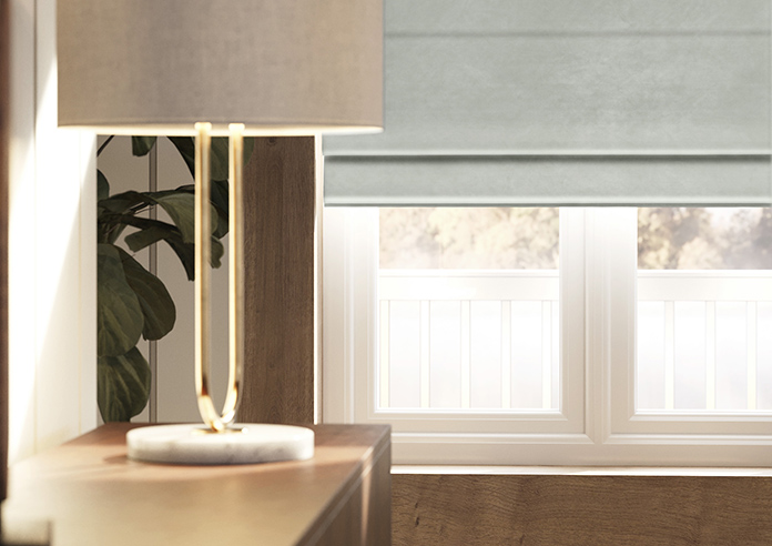 Odessa Velvet, Smoke - Roman Blind - Image 5